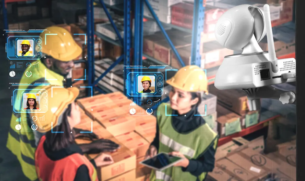 AI-powered security analytics dashboard monitoring a commercial property